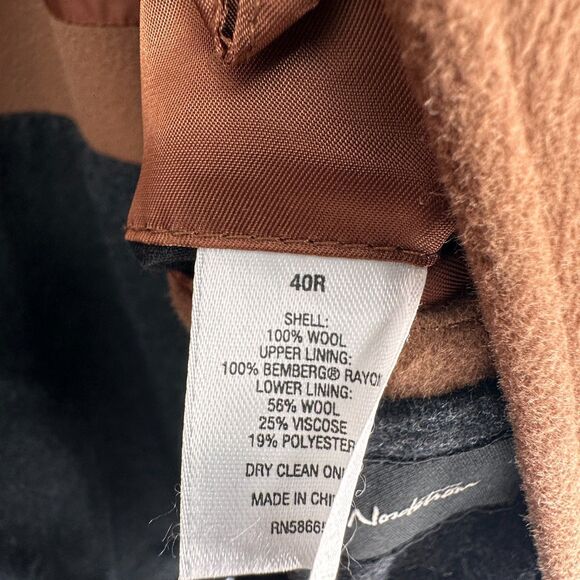 Loro Piana John W Nordstrom Mens Storm System Wool Overcoat 40R Brown Italian - Picture 3 of 9